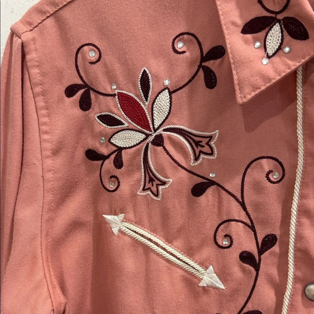 Panhandle Slim Pink Western Shirt - Picture 3 of 5